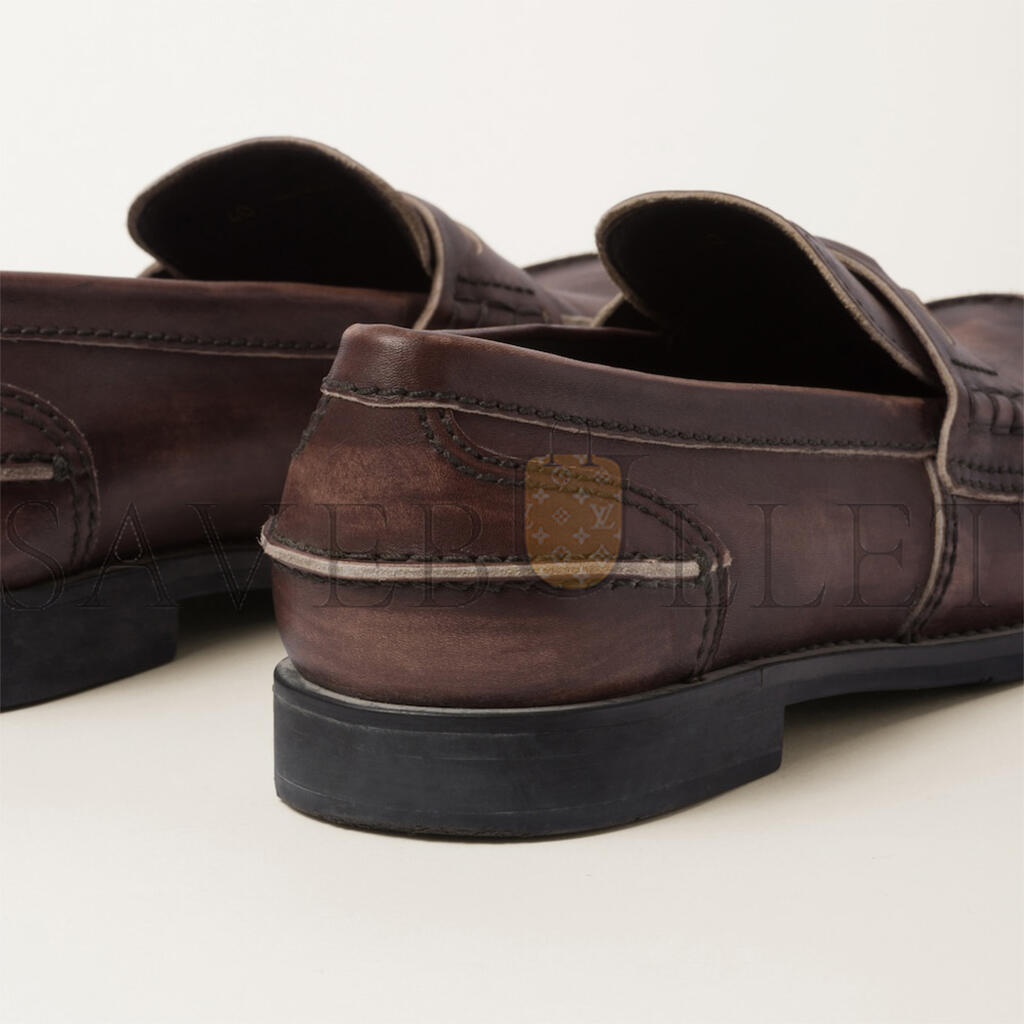 M1v M1v vintage-effect leather penny loafers 5d773d